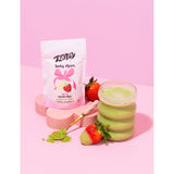 Teapsy matcha latte powder strawberries and cream 40g - British product