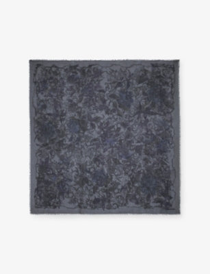 Zadig & Voltaire x Kerry Rose graphic-print modal scarf, UK version