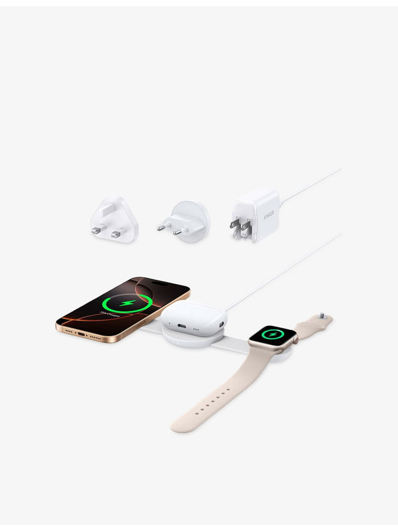 Anker MagGo 3-in-1 foldable wireless charging station (British brand)