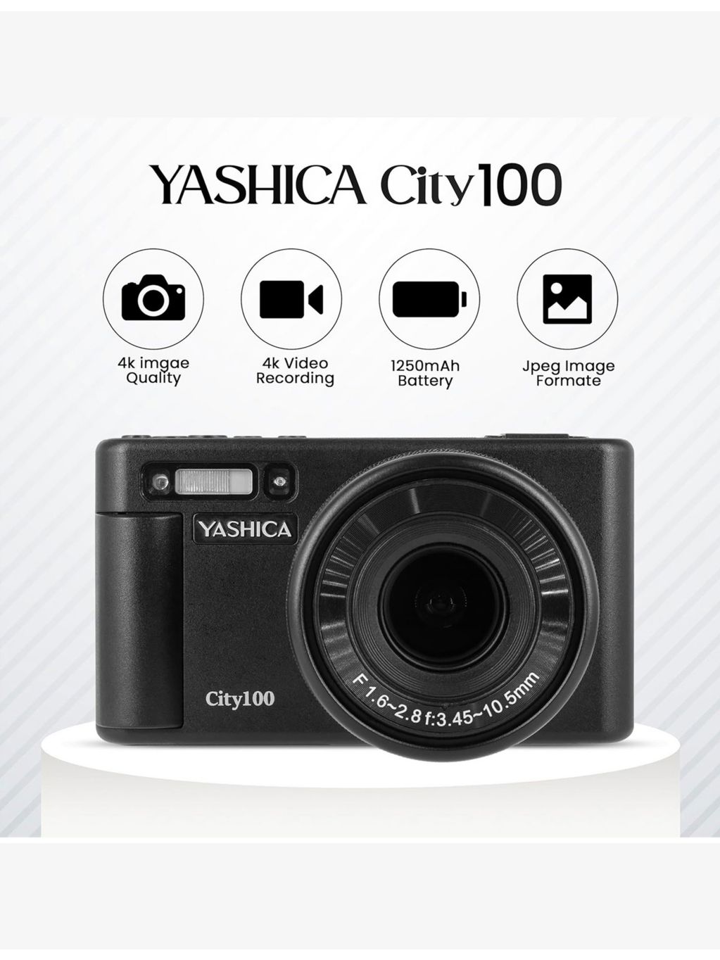 YASHICA City 100 digital camera, imported from the UK