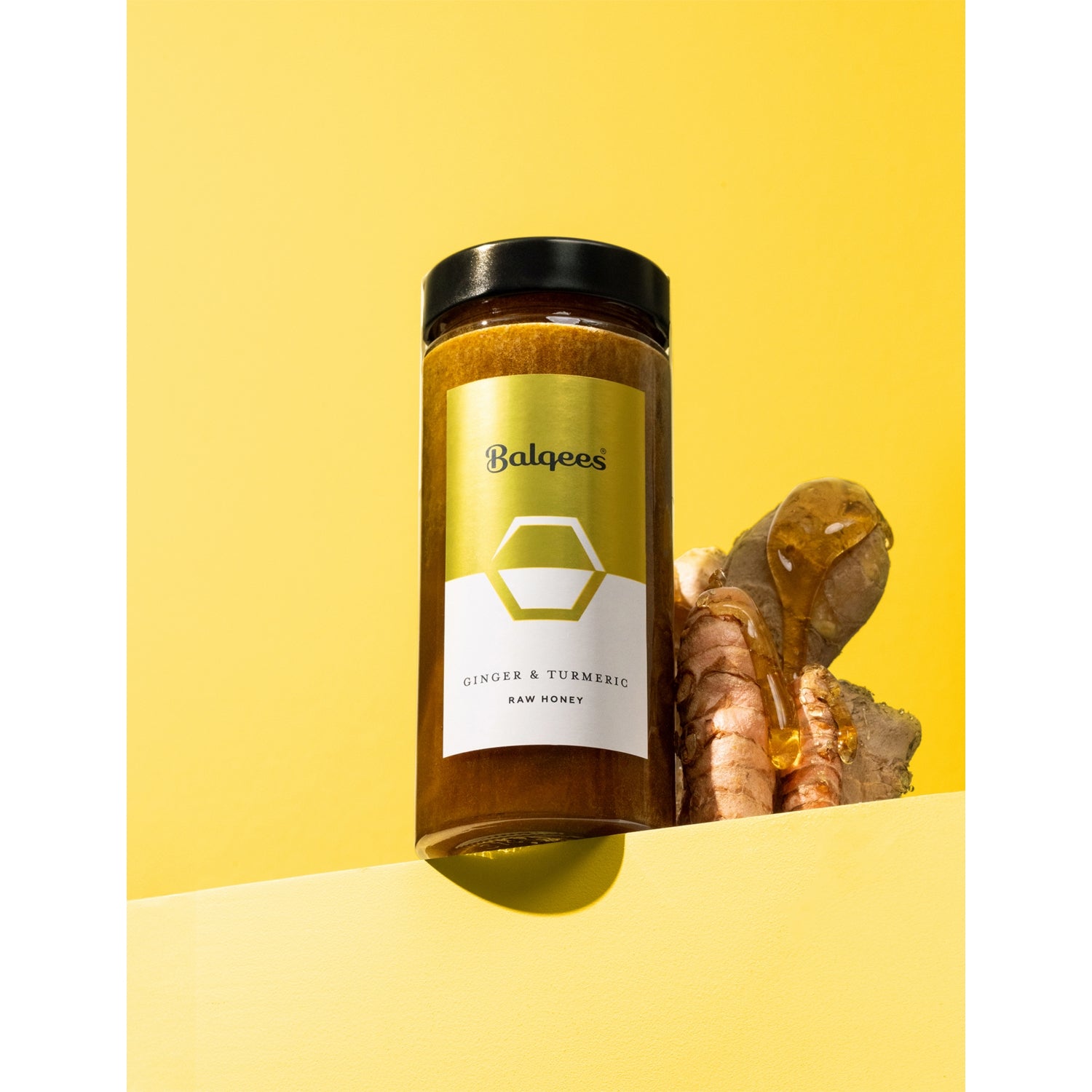 Balquees ginger and turmeric honey 250g, imported from the UK