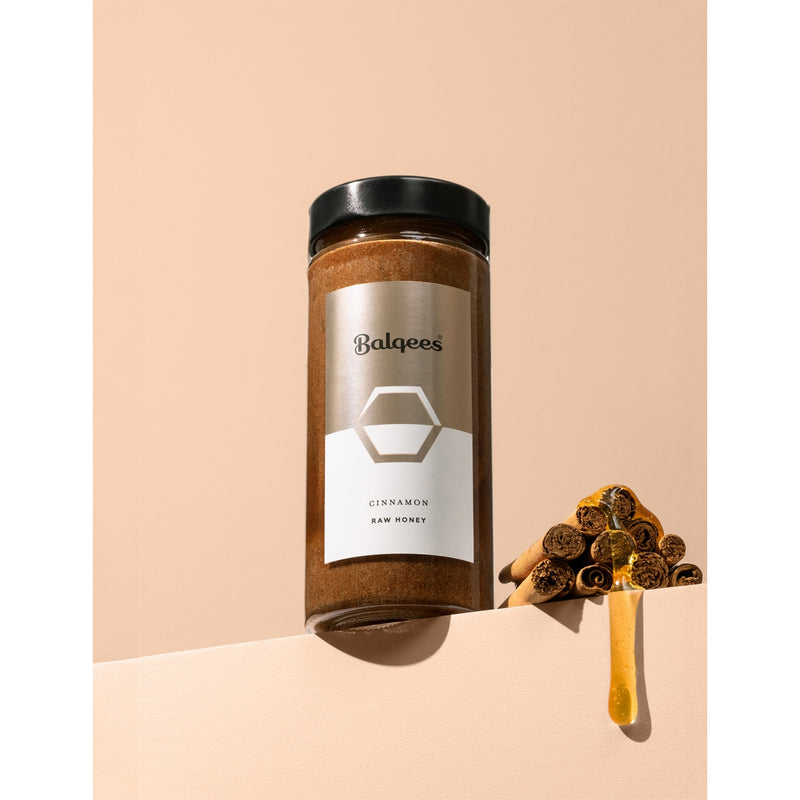Balqees honey with cinnamon and sesame seeds 250g (British brand)
