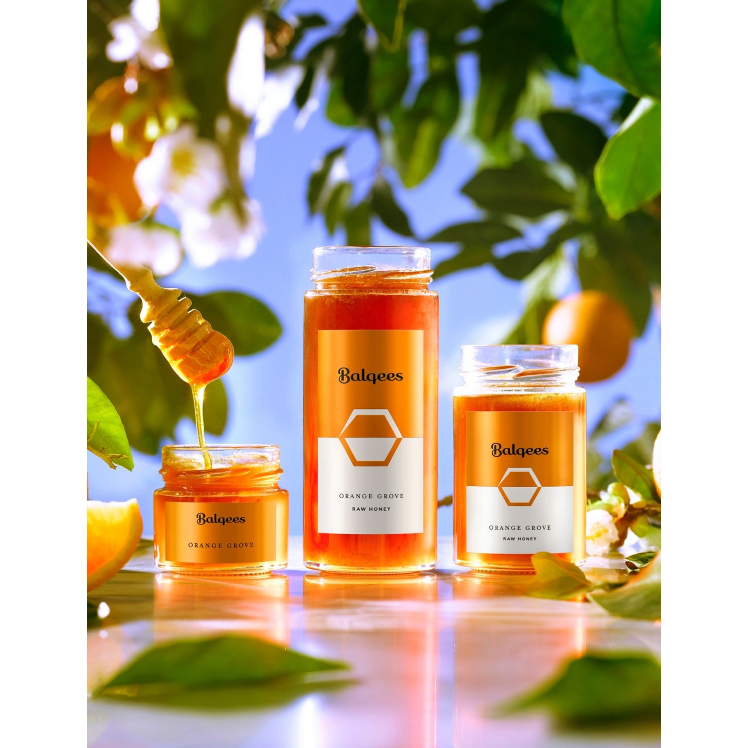 Balqees honey orange zest 250g - British product