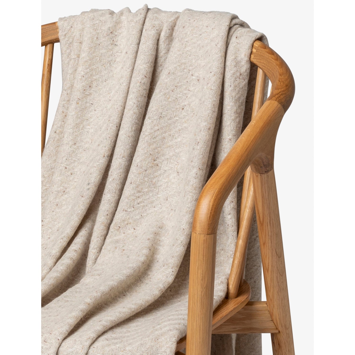 Johnstons twill cashmere throw 190x140cm, imported from the UK