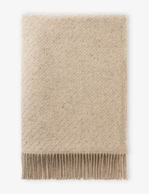 Johnstons twill cashmere throw 190x140cm, imported from the UK