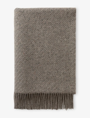 Johnstons twill cashmere throw 190x140cm, imported from the UK