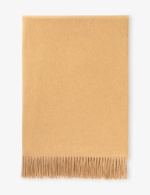 Johnstons plain cashmere throw 190cm x 140cm, imported from the UK