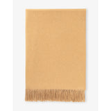 Plain Cashmere Throw 190cm x 140cm - CAMEL