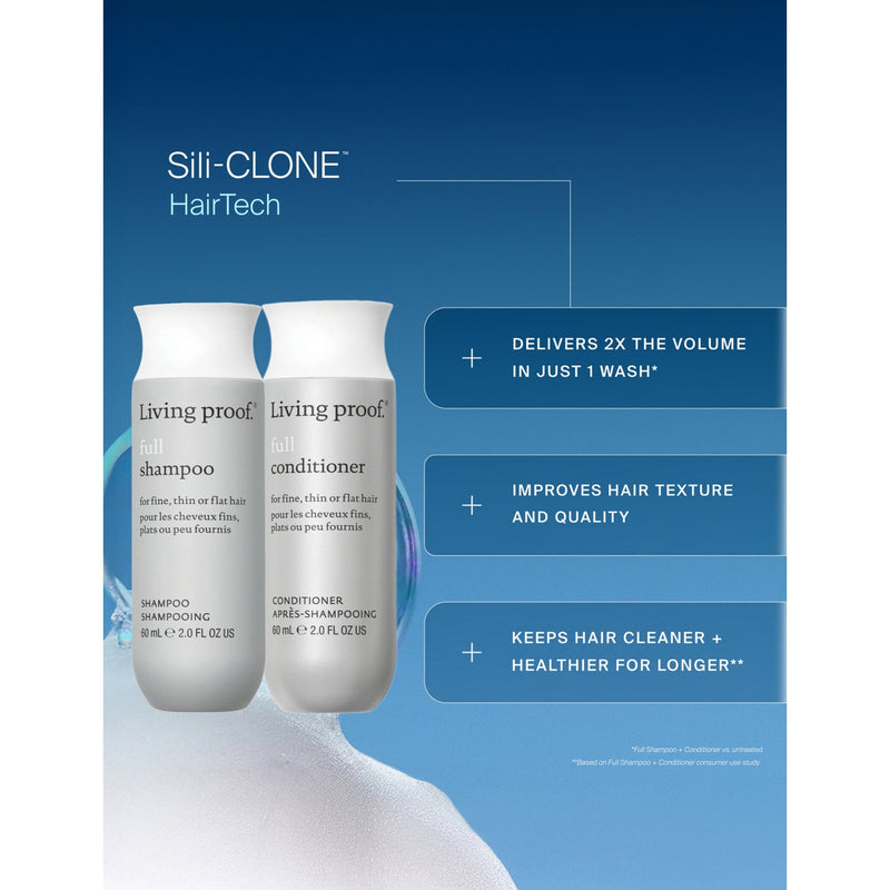 Living Proof voluminous hair essentials set travel sizes, UK version