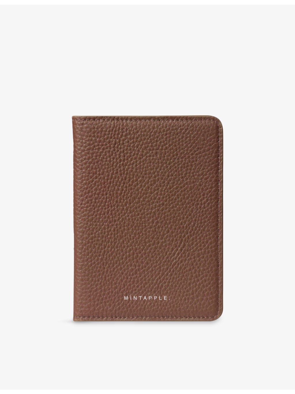 Mintapple top grain leather passport cover 14x9.5cm, UK version