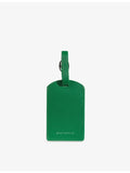 Mintapple top grain leather luggage tag with adjustable loop, imported from the UK