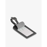 Mintapple top grain leather luggage tag 11.5x7cm, imported from the UK