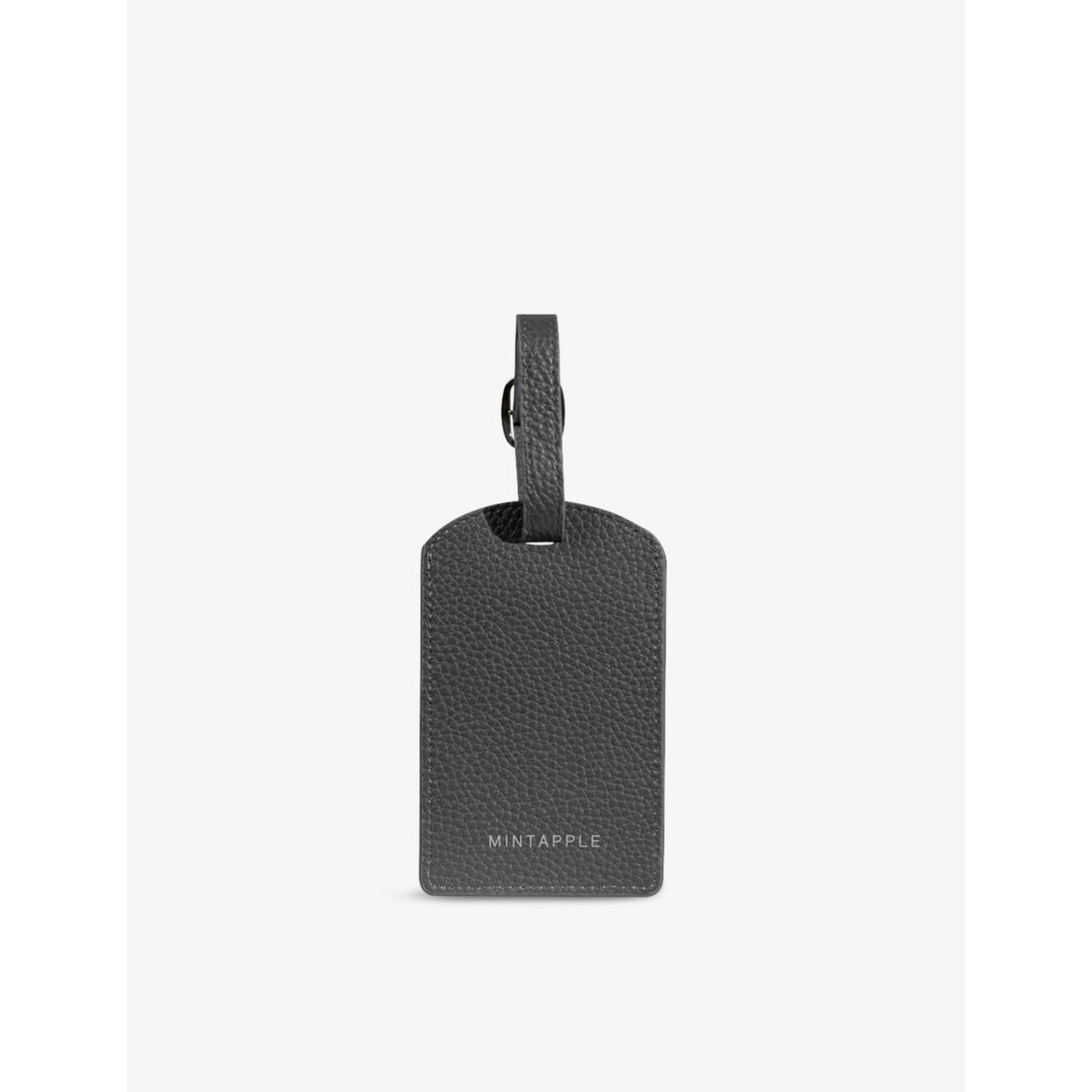 Mintapple top grain leather luggage tag 11.5x7cm, imported from the UK