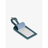 Mintapple top grain leather luggage tag 11.5cm x 7cm, imported from the UK