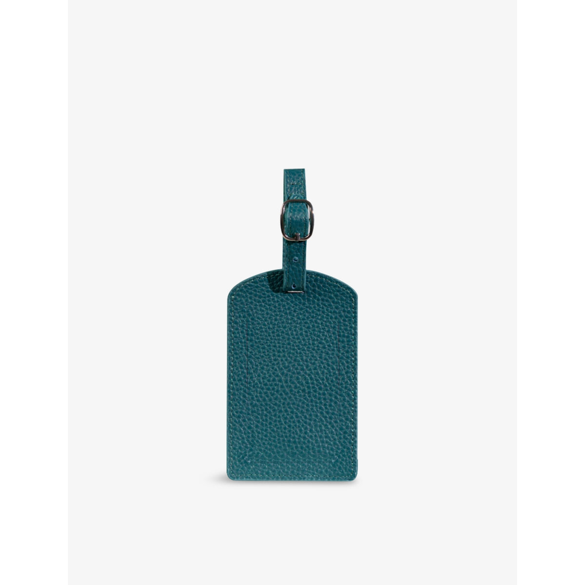 Mintapple top grain leather luggage tag 11.5cm x 7cm, imported from the UK