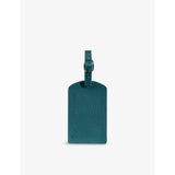 Mintapple top grain leather luggage tag 11.5cm x 7cm, imported from the UK