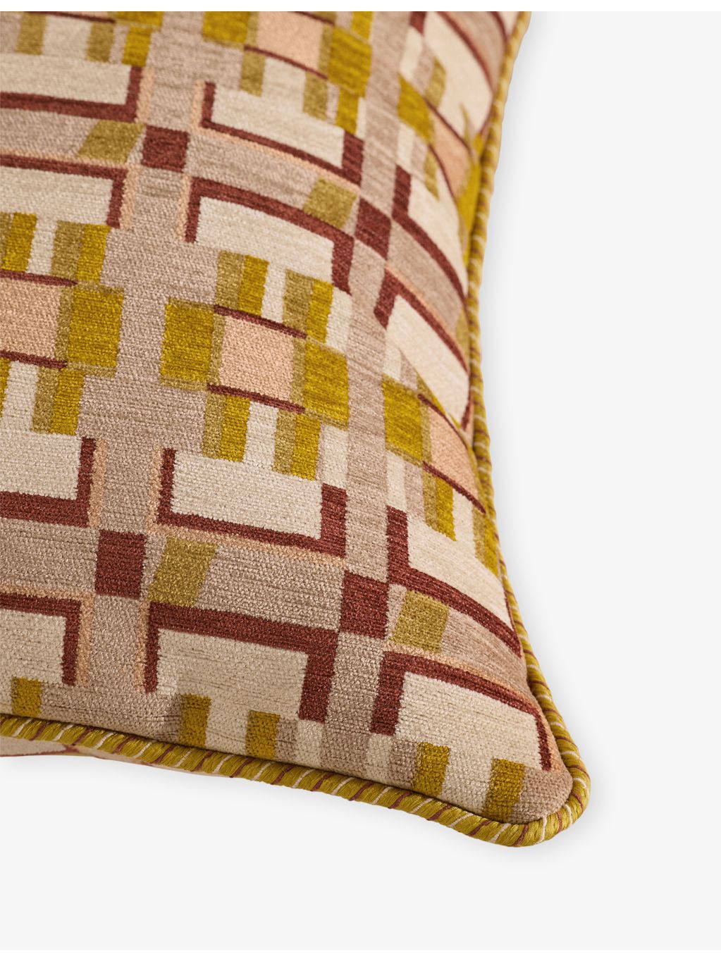 Soho Home Jasper square jacquard cushion 50cm (British brand)