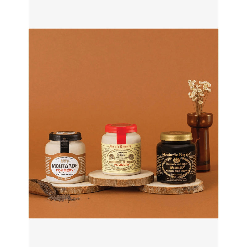 Pommery mustard gift set honey and Meaux and cognac 300g (British brand)