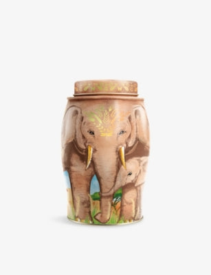 Williamson Tea Savannah Elephant black tea caddy 100g, imported from the UK