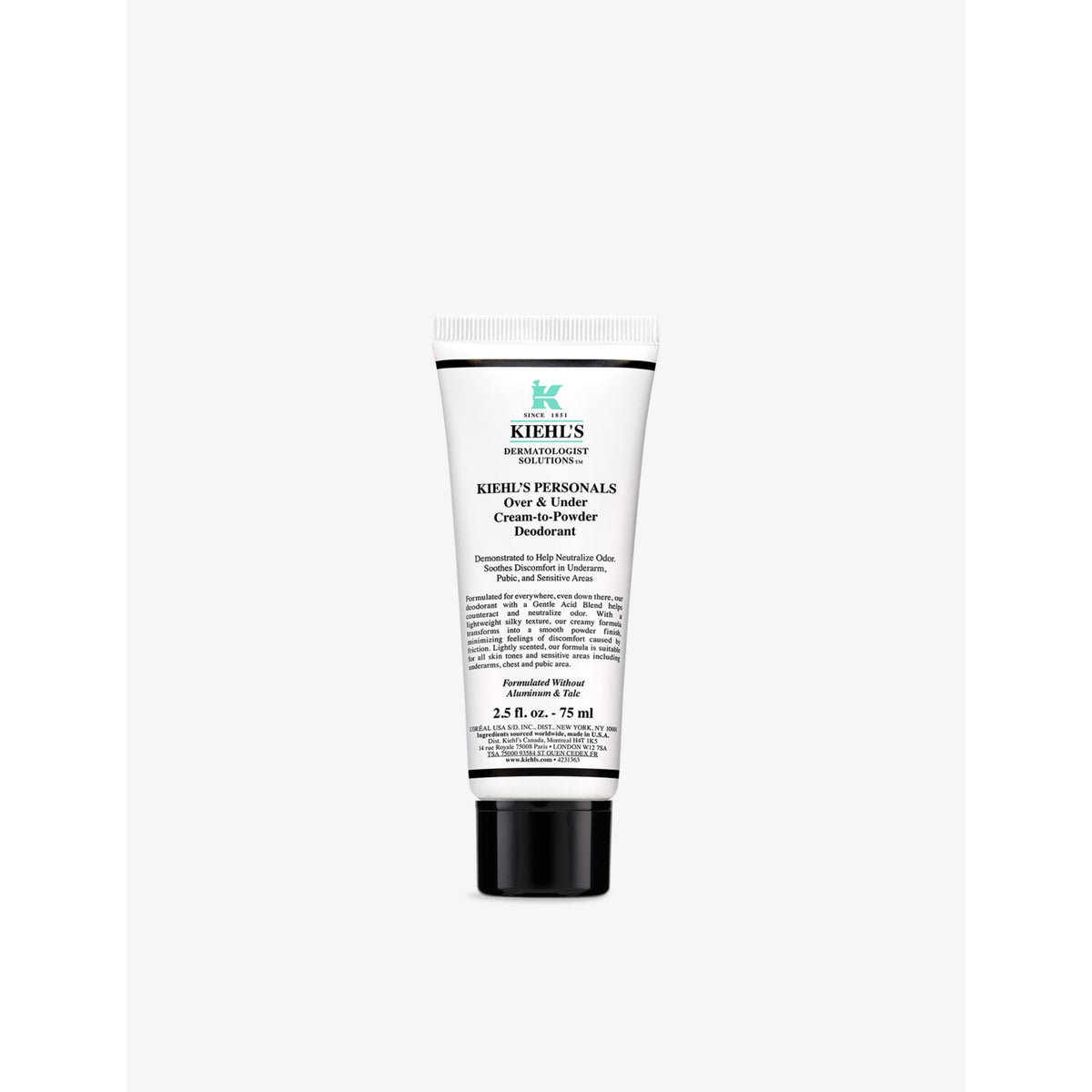 Kiehl's Over & Under cream-to-powder deodorant 75ml, UK version