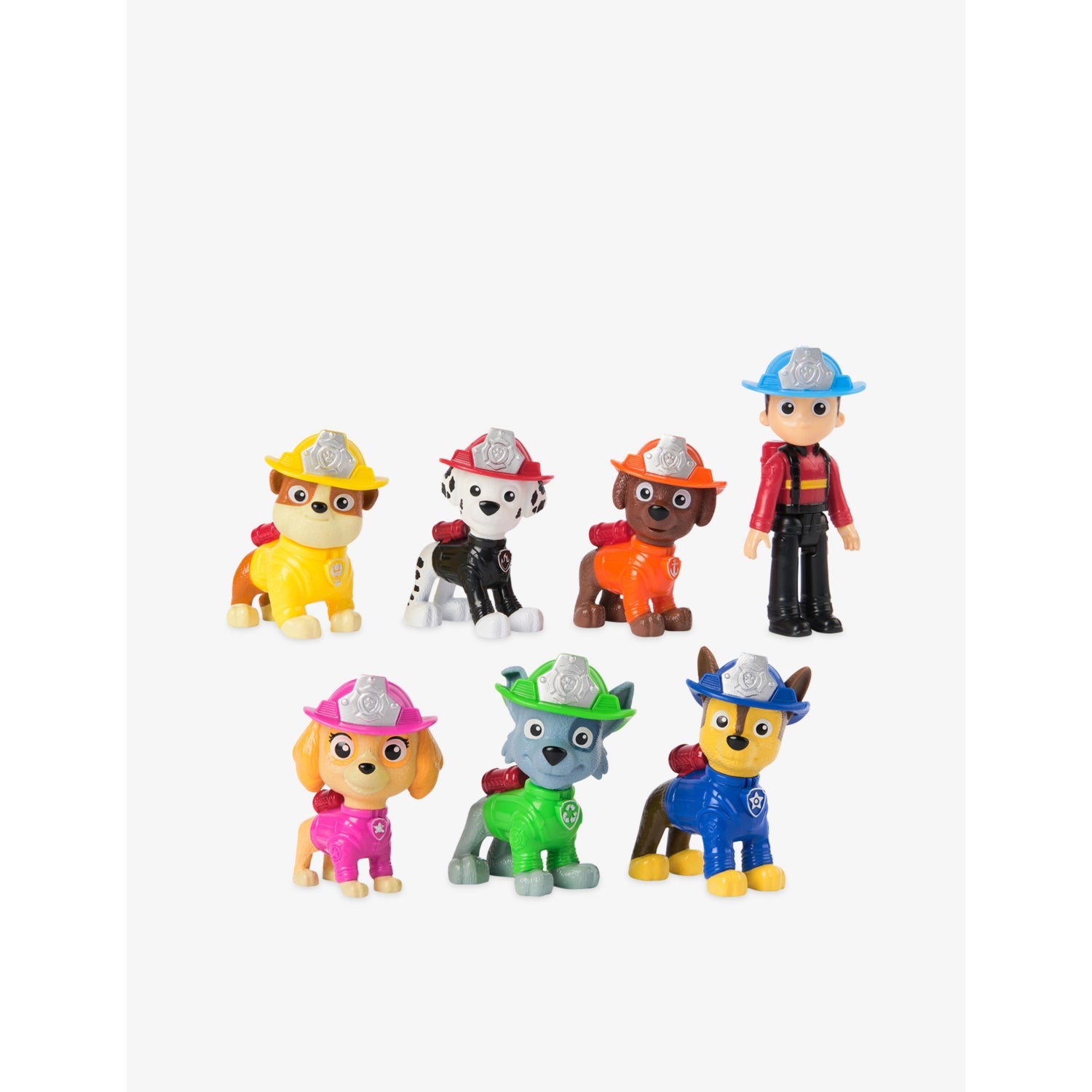PAW Patrol Fire Rescue Rocky Fire Truck playset with 7 figures, imported from the UK