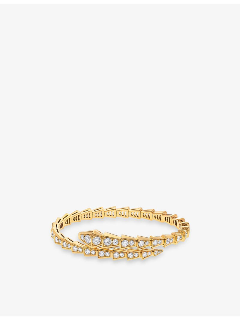 Bvlgari Serpenti Viper pavé bracelet 18ct gold, imported from the UK