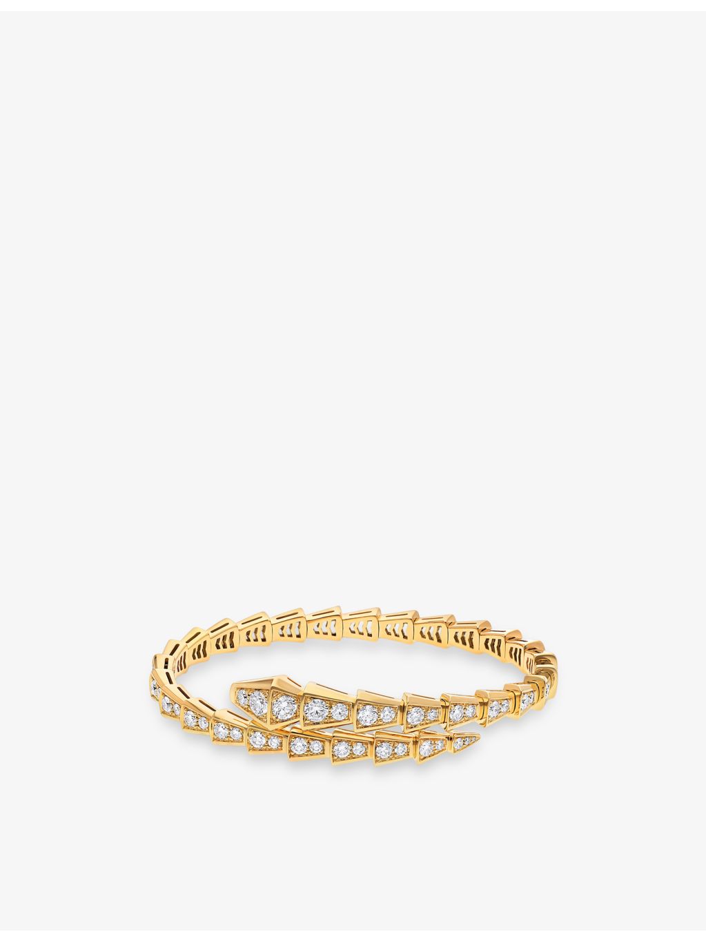 Bvlgari Serpenti Viper pavé bracelet 18ct gold, imported from the UK