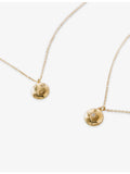 Astley Clarke yellow gold locket necklace with lab-grown white sapphires, UK version