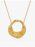 Astley Clarke gold and white sapphire pendant necklace, imported from the UK