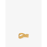 Raye 18ct Yellow Gold Vermeil And Lab-Grown White Sapphire Ring - L