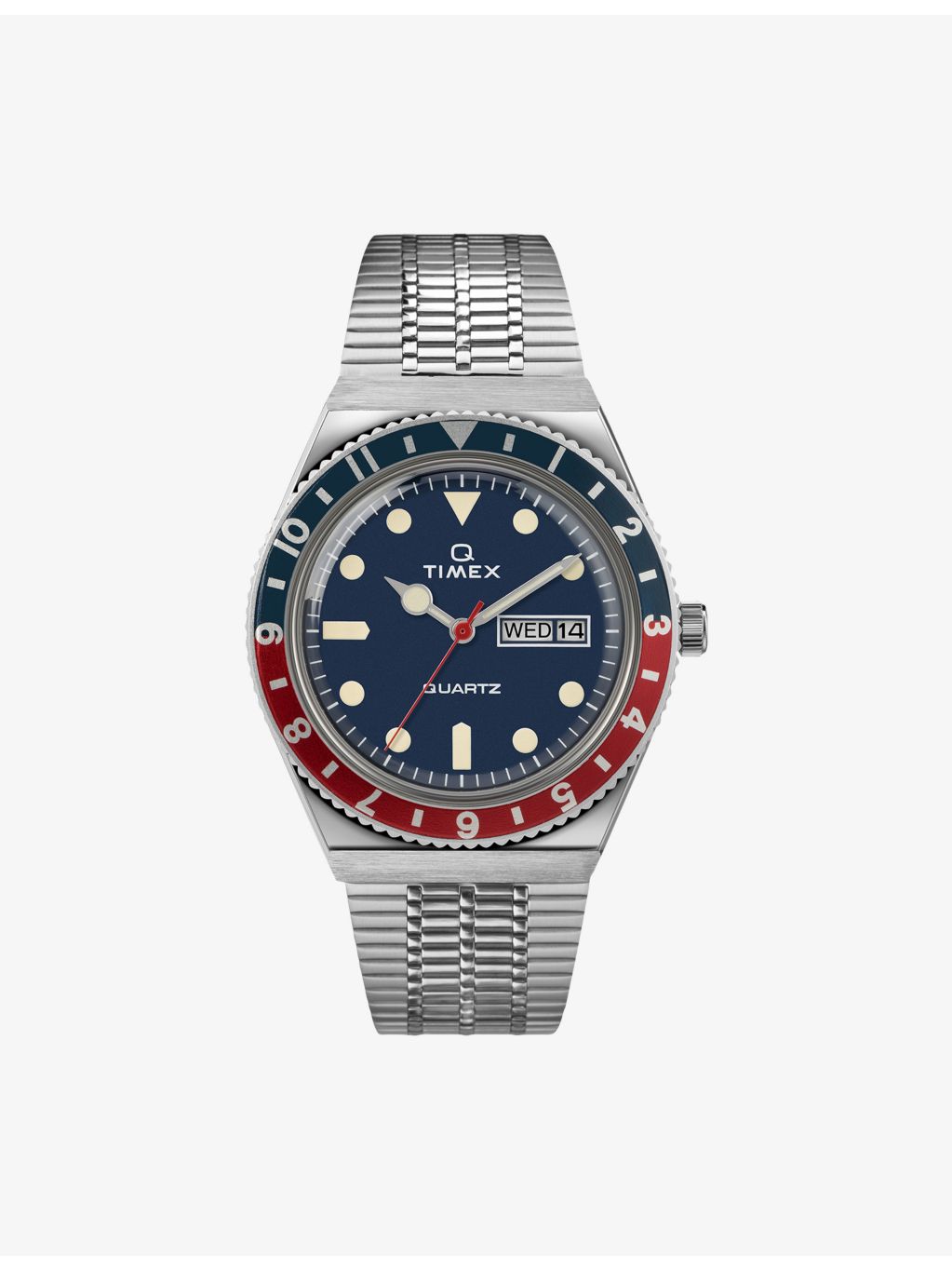 Timex Q Diver Reissue watch with blue dial 38mm, UK version