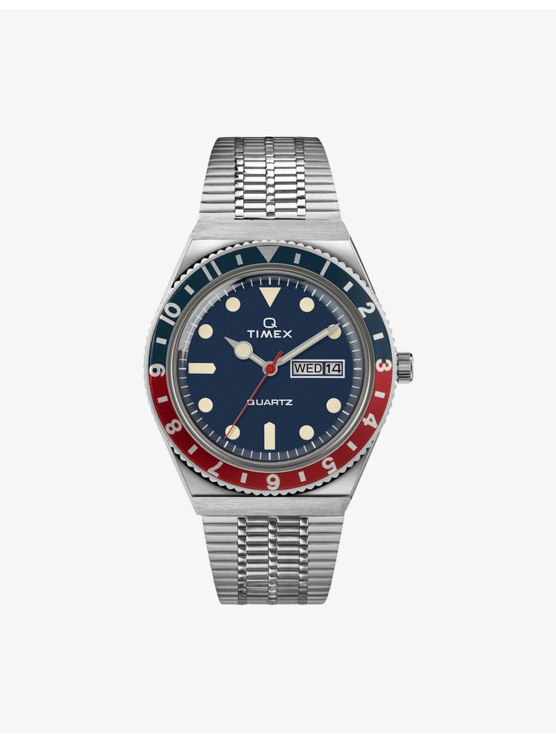 Timex Q Diver Reissue watch with blue dial 38mm, UK version