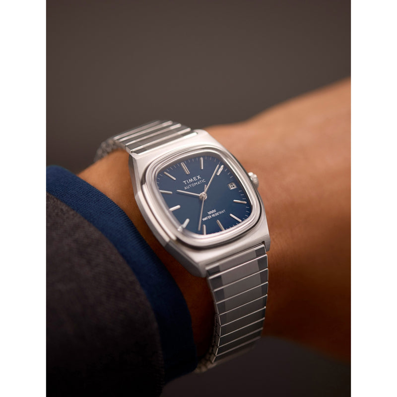 Timex 1983 E-Line automatic watch 34mm, UK version
