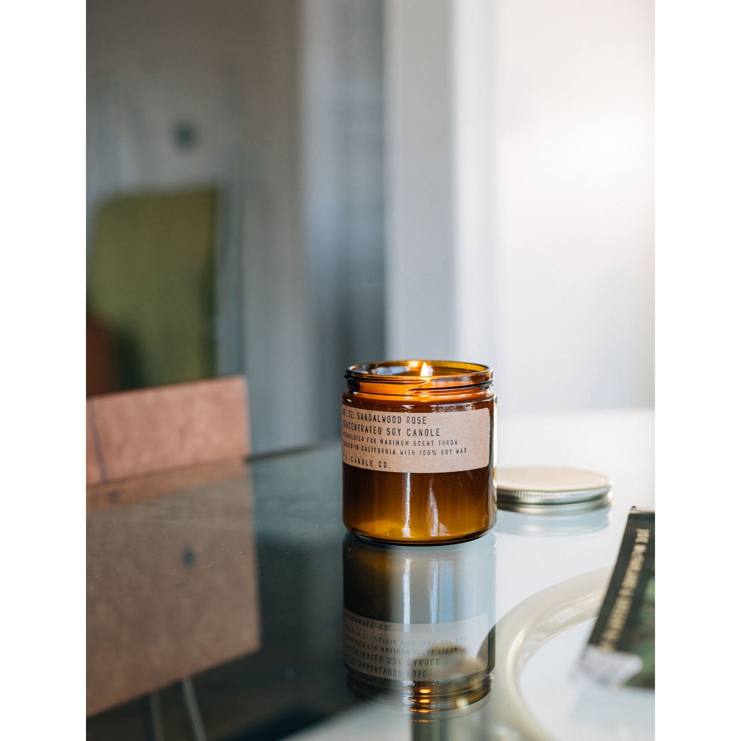 P.F. Candle Co. Sandalwood Rose scented candle 673g, imported from the UK