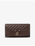 Jimmy Choo Curve quilted leather wallet-on-chain, UK version