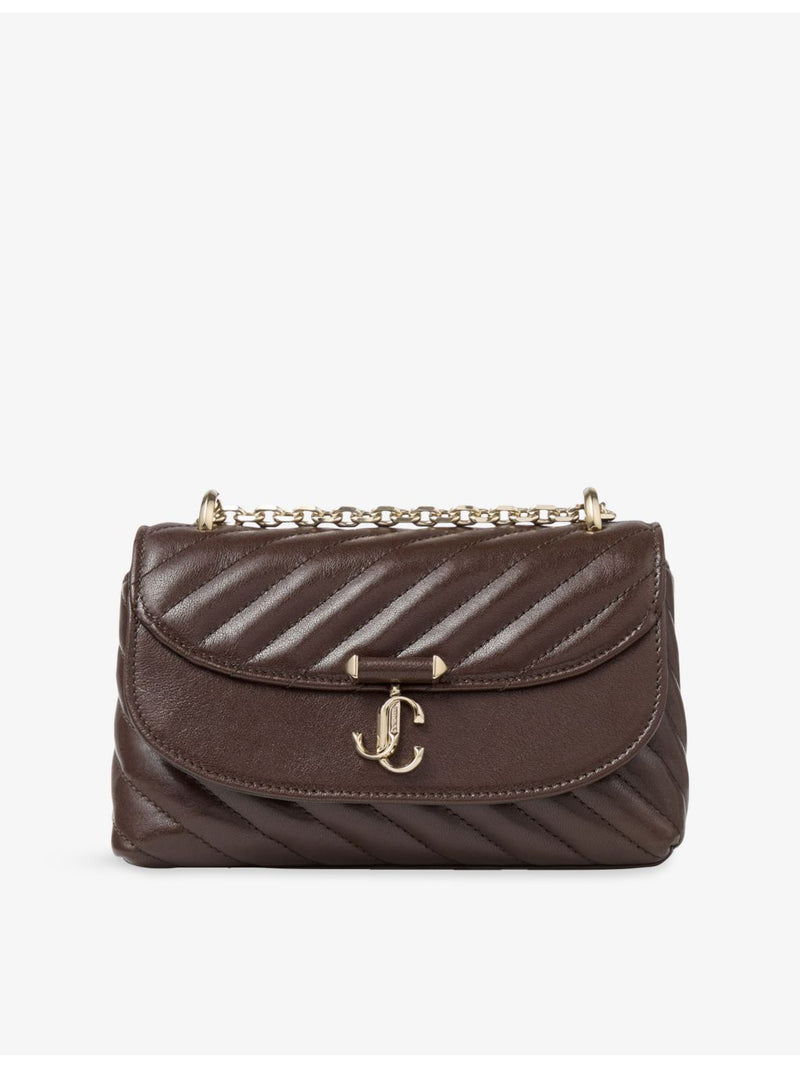 Jimmy Choo Curve small quilted cross body bag, UK version