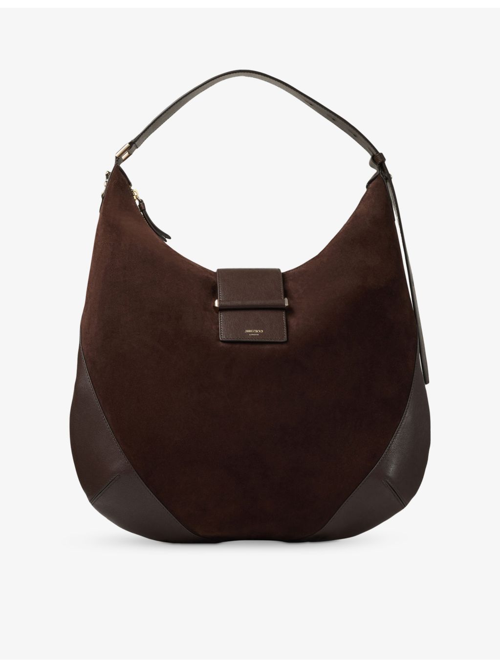 Jimmy Choo Bar Hobo suede leather shoulder bag, imported from the UK