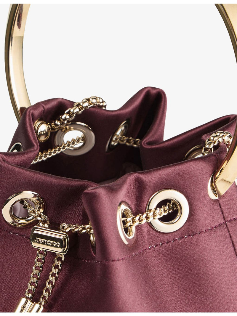 Jimmy Choo Bon Bon satin top-handle bag, UK version