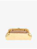 Jimmy Choo Skylar leather clutch with square clasp - British product