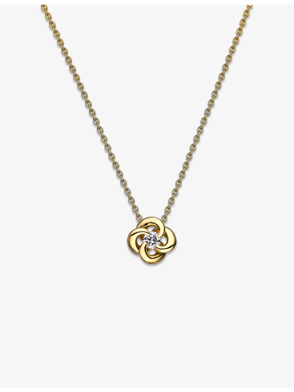 Shaun Leane 18ct gold petal diamond necklace, UK version