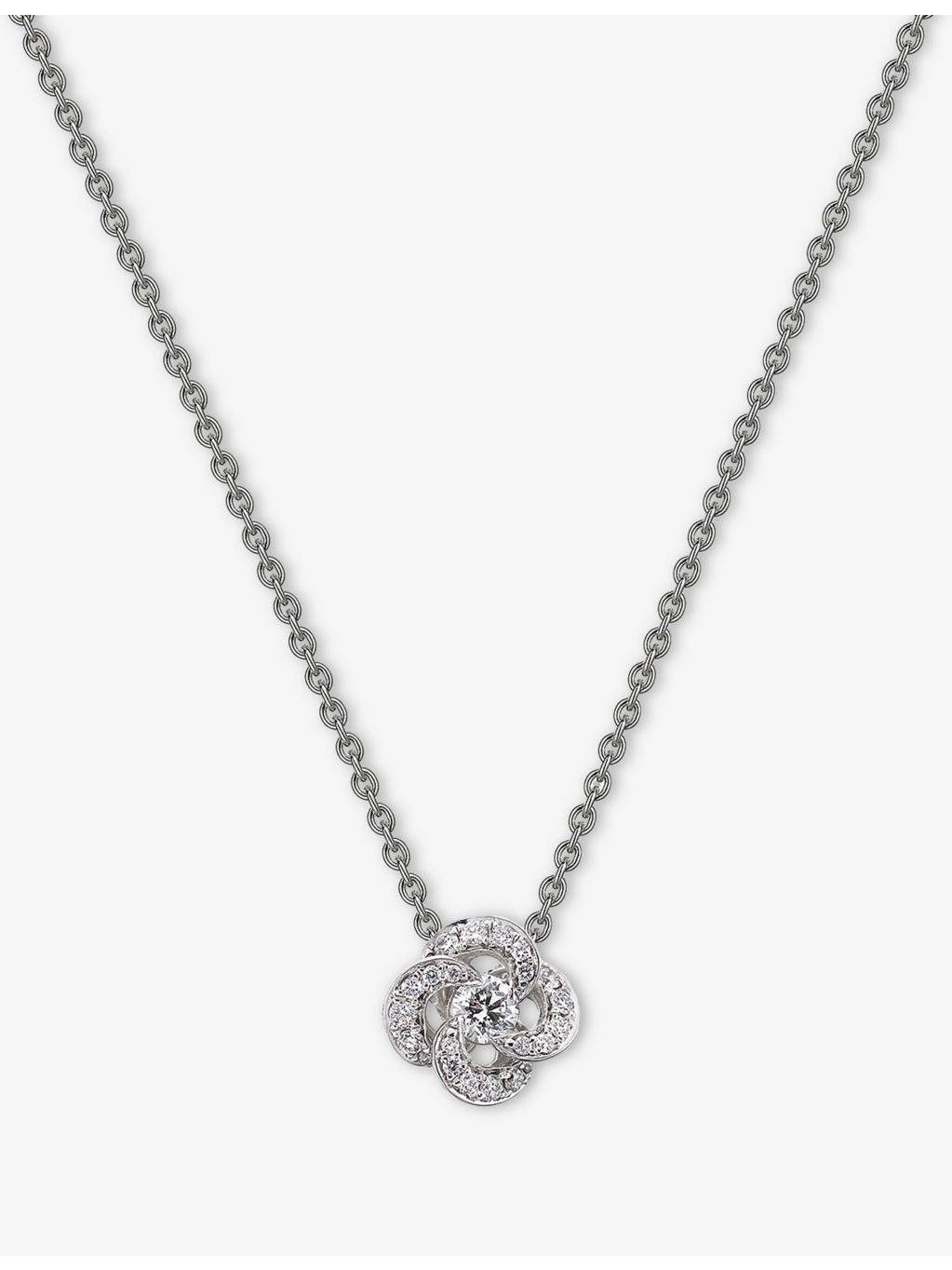 Shaun Leane 18ct white gold diamond necklace 45cm, UK version