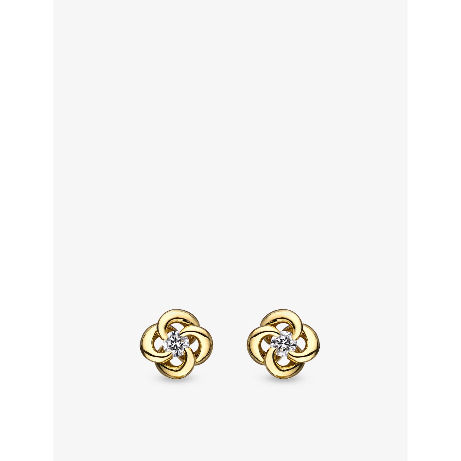 Shaun Leane Entwined Petal gold and diamond earrings, imported from the UK