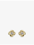 Shaun Leane Entwined Petal gold and diamond earrings, imported from the UK