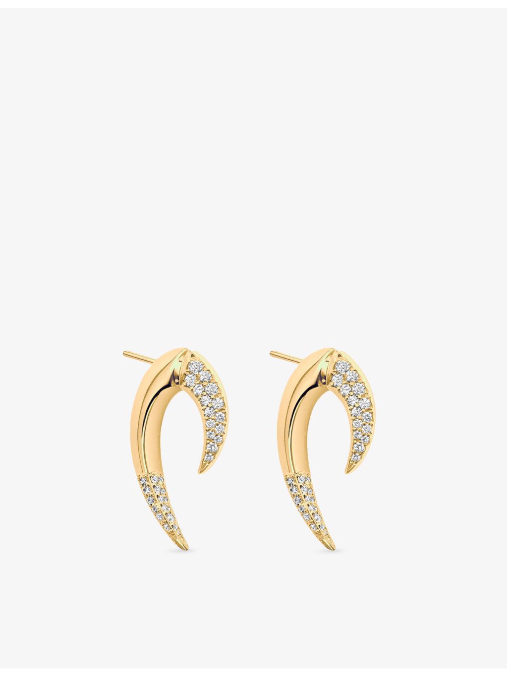 Shaun Leane Talon 18ct yellow gold 0.90ct diamond earrings (British brand)