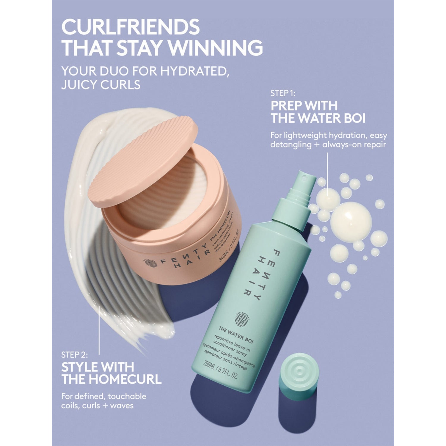 Fenty Beauty The Water Boi leave-in conditioner 200ml, imported from the UK