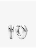 Sif Jakobs sterling silver cubic zirconia hoop earrings, UK version
