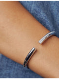 Sif Jakobs sterling silver cubic zirconia bangle 56mm (British brand)