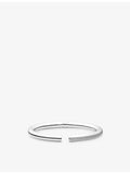 Sif Jakobs sterling silver cubic zirconia bangle 56mm (British brand)