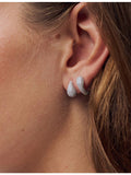 Sif Jakobs hoop earrings with cubic zirconia, imported from the UK