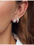 Sif Jakobs hoop earrings with cubic zirconia, imported from the UK